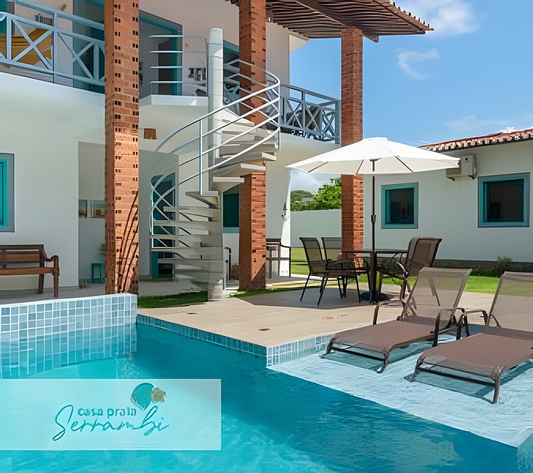 Casa Marina | Piscina e 7 Quartos | 22 Pessoas
