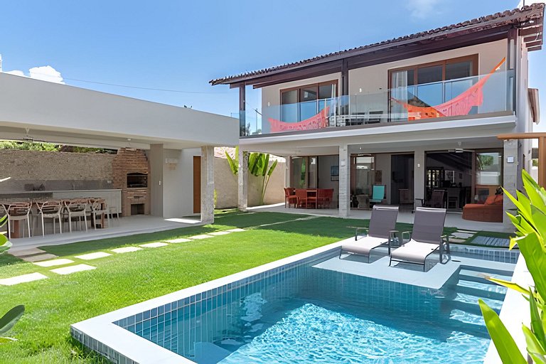 Casa Lú | 5 Suítes | 80m da Praia | Até 18 pessoas