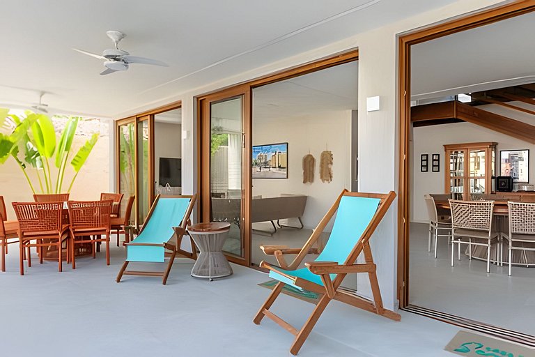 Casa Lú | 5 Suítes | 80m da Praia | Até 18 pessoas