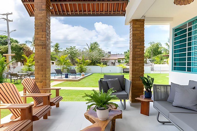 Casa Malu | 5 Quartos | 100m da Praia